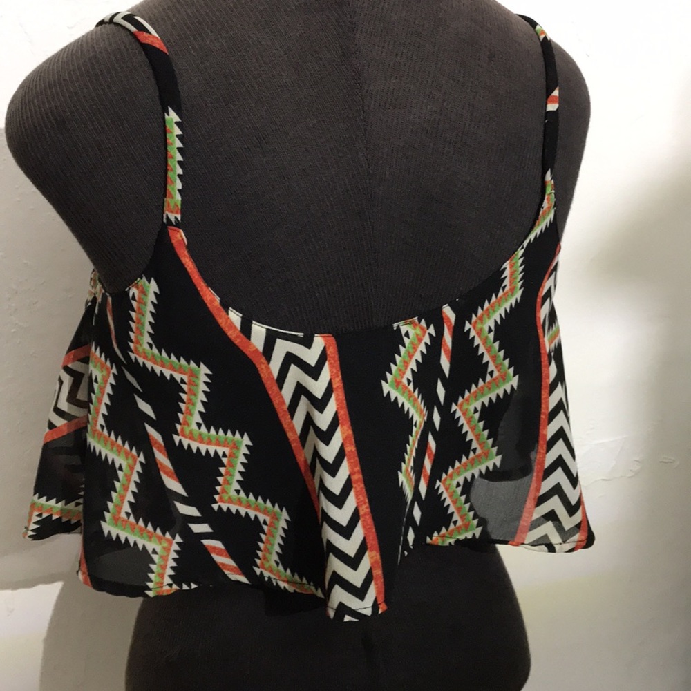 Fashion Web Aztec Crop Top - Picture 3 of 6